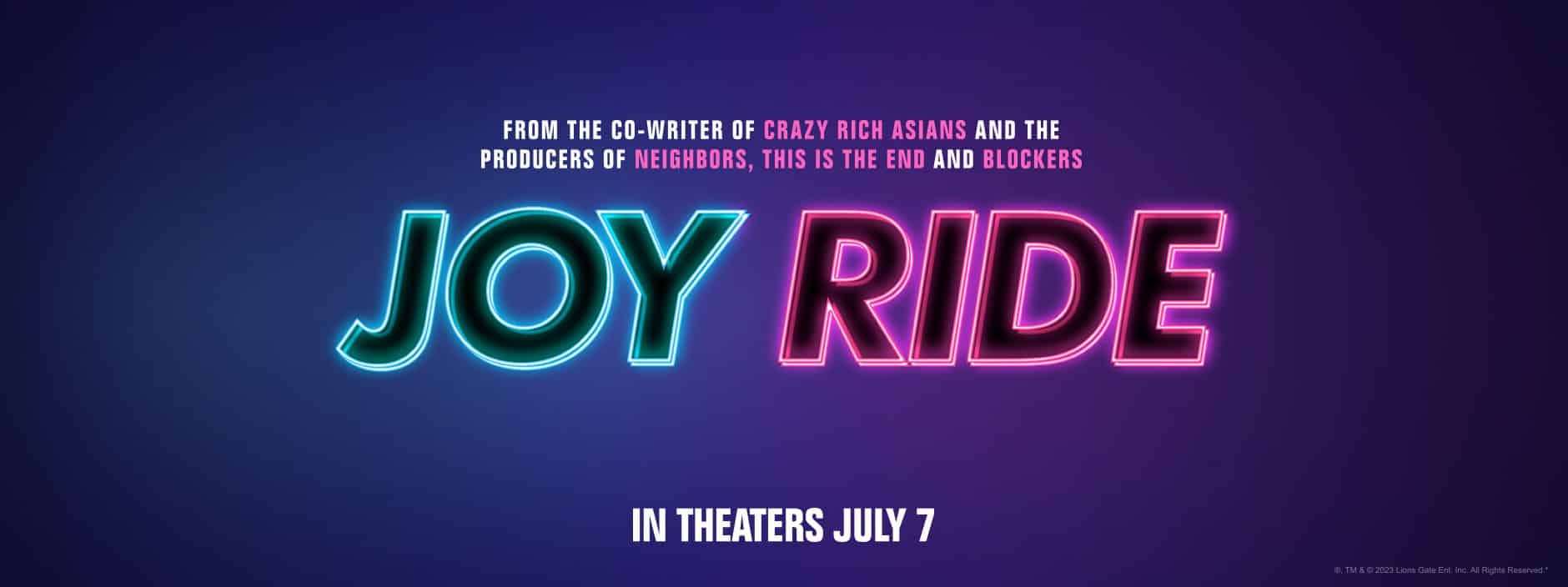 Joy Ride 2025 Showtimes